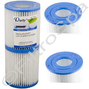 (140mm) SC770 LAY Z SPA Replacement Filters (PAIR)