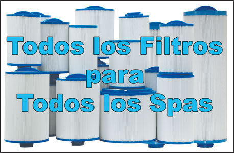 <p>Filtrospa mantiene una amplia gama de Filtros para Spas y Cartuchos de filtro para&nbsp;spas&nbsp;en stock. Con m&aacute;s de 100 tama&ntilde;os y estilos de filtro diferentes que estamos seguros que usted encontrar&aacute; el filtro correcto para&nbsp;su spa - de forma r&aacute;pida y sencilla. Utilizando nuestro buscador de filtro r&aacute;pido.&nbsp;</p>

<p>Filtros y Cartuchos para Spas son suministrados por parte de nuestros socios Darlly. Hay m&aacute;s de 100 filtros diferentes para Spas que se adaptan a la mayor&iacute;a de las marcas de Spa.&nbsp;Cubiertas para Spas (Tapas para Spas) son suministradas desde el almac&eacute;n en una gran variedad de tama&ntilde;os y si usted no puede encontrar el tama&ntilde;o que necesita, usted puede pedir una cubierta&nbsp; para el Spa hecha al a medida.&nbsp;Ofrecemos una gama completa de productos qu&iacute;micos para Spas y muchos accesorios, incluyendo Apoyacabezas, Levantadores y Elevadores para Cubiertas de Spa, Escalones para Spas, Fragancias de Aromaterapia y Productos de Limpieza.</p>
